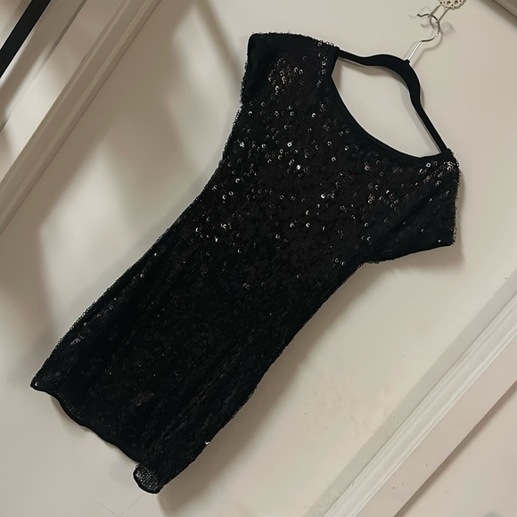 Charlotte Russe Dresses & Skirts - Black sequins dress perfect for New Year’s Eve